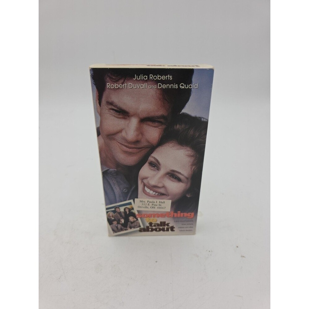 SOMETHING TO TALK ABOUT (vhs) Julia Roberts, Robert Duvall, Dennis Quaid.